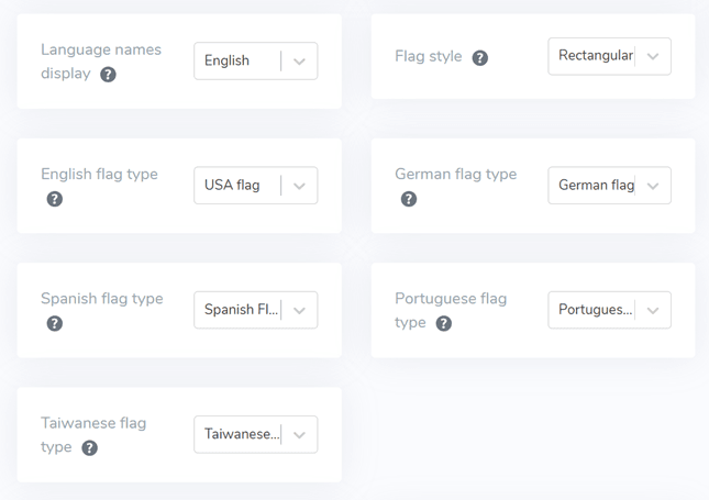 How to setup the language switcher for Drupal-flags design