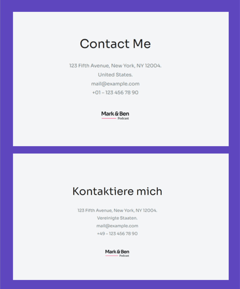 How to localize the design and layout of a website