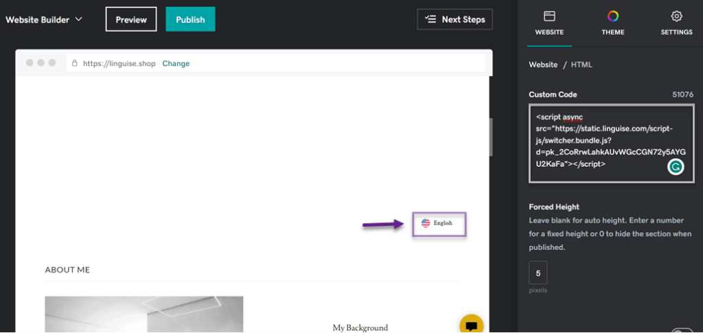 How to set up GoDaddy automatic translation to any language