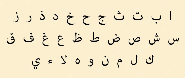 Arabisches Alphabet