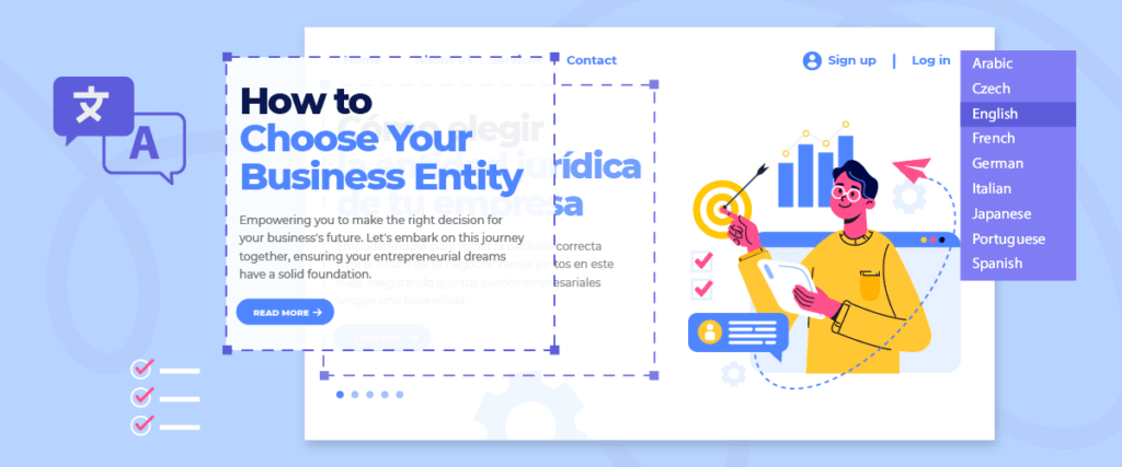 Beneficios Sitio web multilingüe para su negocio