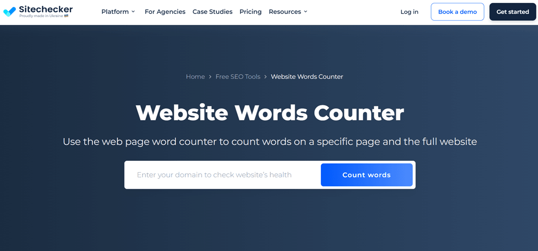 site checker - Meilleurs sites Web de compteur de mots de pages Web