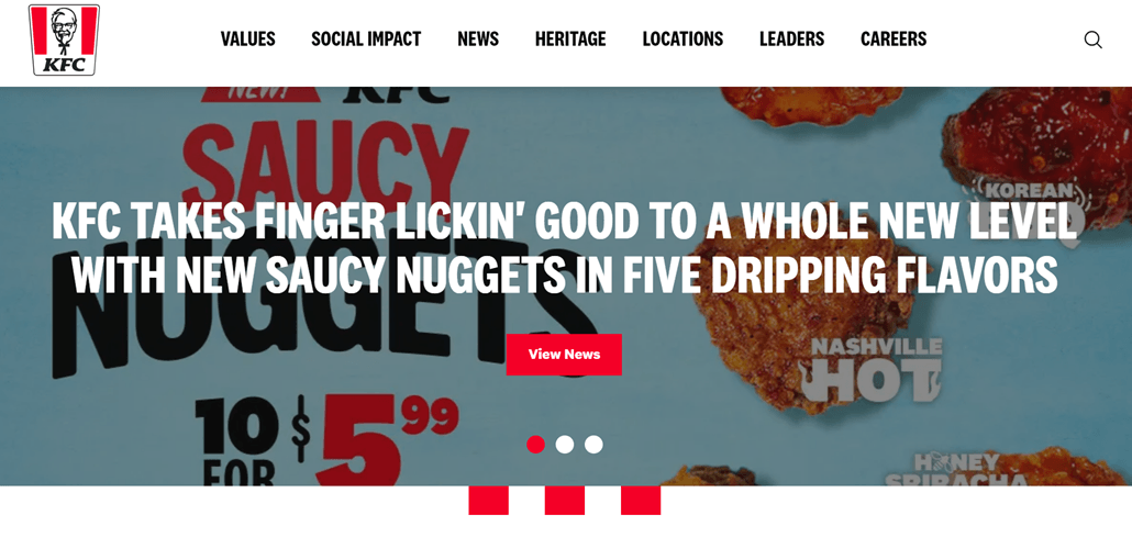 KFC - Примеры локализации: 5+ компаний, которые делают это правильно