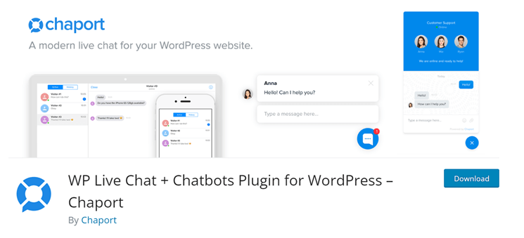 WP Live Chat - Web Siteniz için En İyi 15 WordPress Chatbot Eklentisi