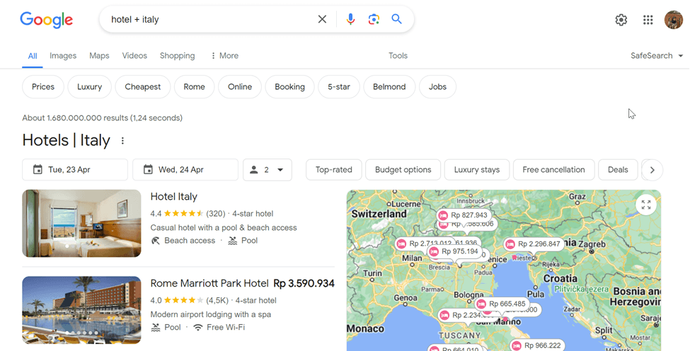 本地关键词 - 如何查看不同国家/地区的 Google 搜索结果