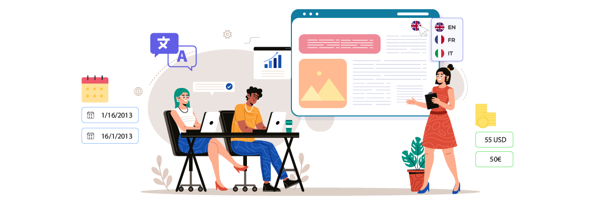 Illustration von Menschen, die an einem Projekt arbeiten. Ein Team arbeitet zusammen.