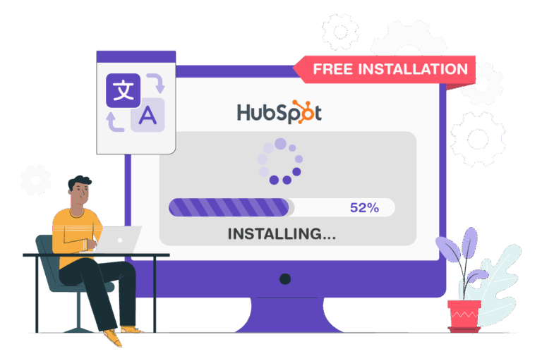 Mintalah instalasi gratis untuk menerjemahkan situs web hubspot