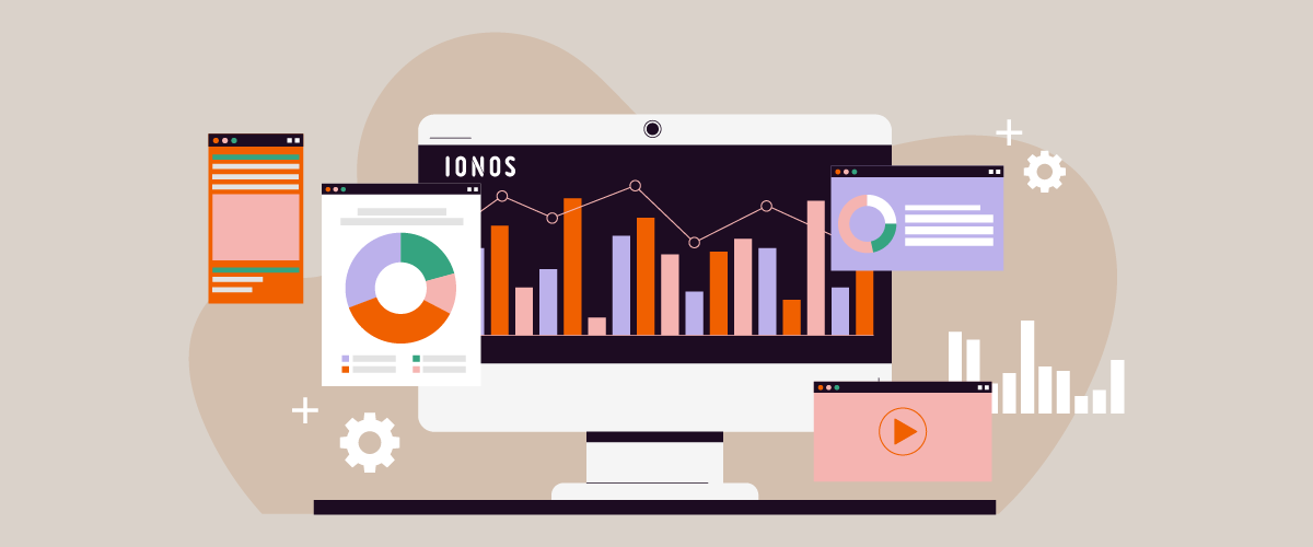 Un ordinateur portable affichant plusieurs graphiques et diagrammes pour l'analyse de données. L'écran présente diverses représentations visuelles des données.