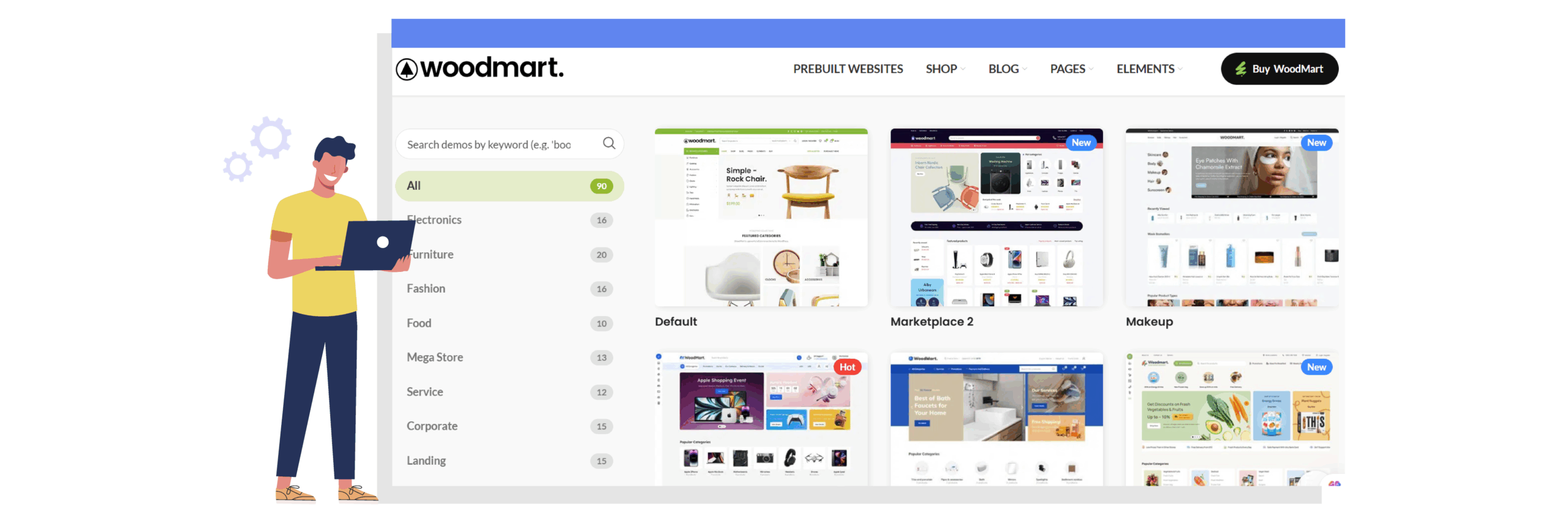 Woodmart Theme + WooCommerce: Cart and checkout now fully translated