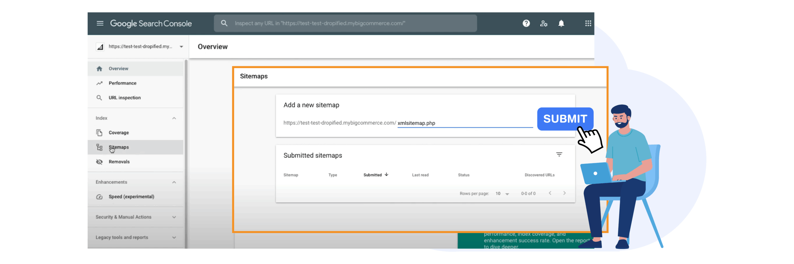 BigCommerce alt alan sitesi sitesini nasıl çevirir ve Google Arama Konsolu'na gönderilir
