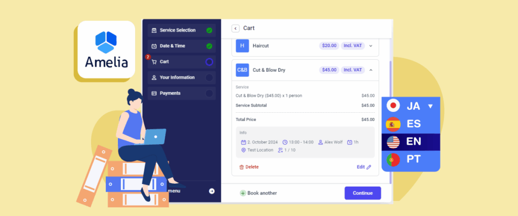 Amelia Booking Plugin update: Cart page now redirects based on selected language