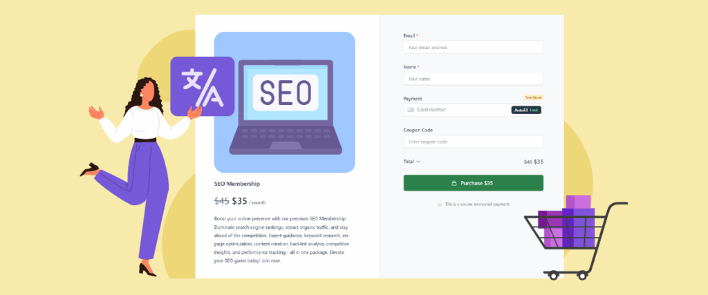 SureCart Plugin update: Full translation support now available for cart and instant checkout
