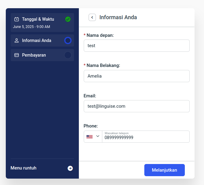 Aggiornamento del plug -in di prenotazione di Amelia: la pagina del carrello ora reindirizza in base al linguaggio selezionato