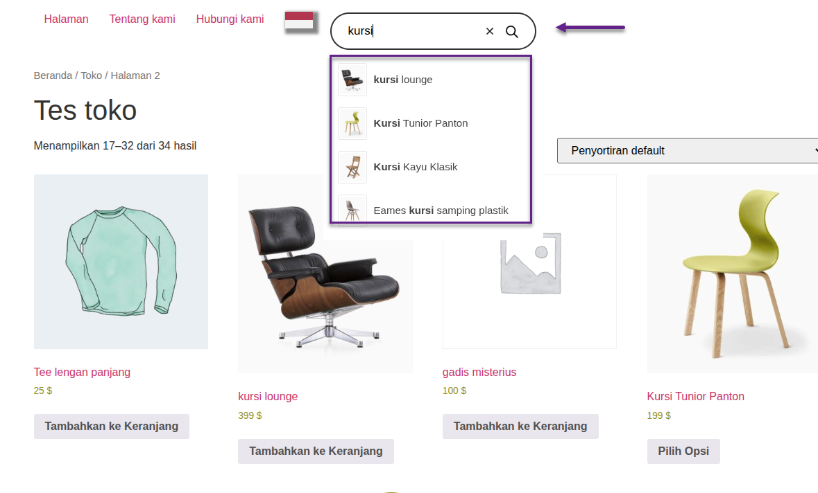 FiboSearch product search now works on translated pages