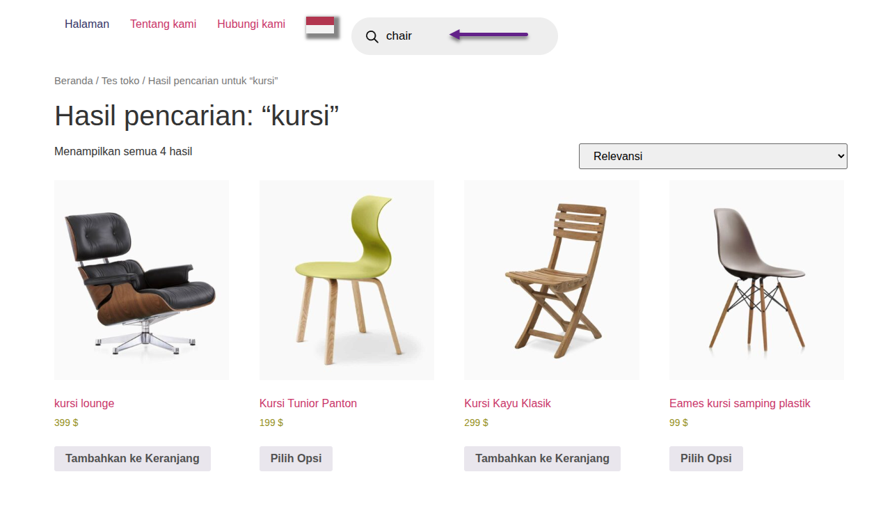 FiboSearch product search now works on translated pages