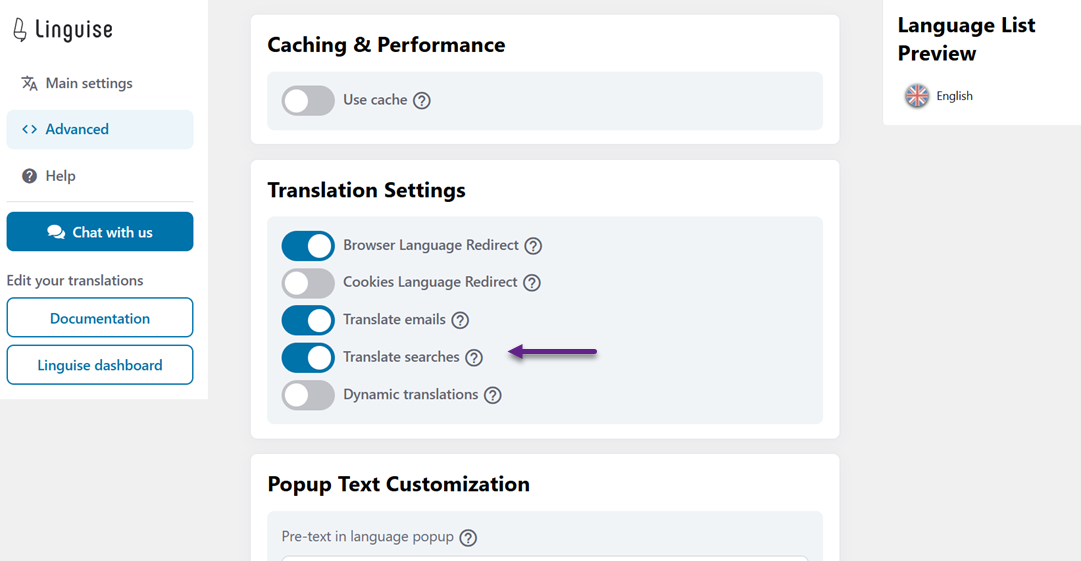 Improved translation support for Ajax Search Lite: Stay on the translated page after search