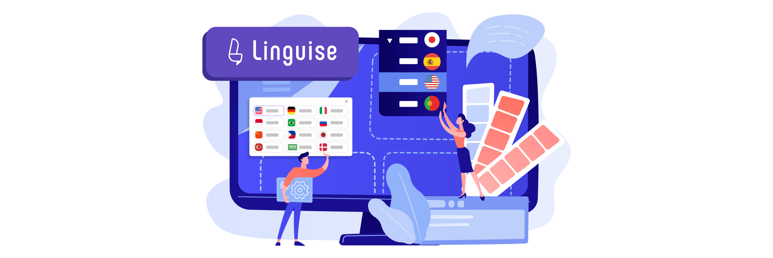 Conception d'une interface utilisateur de changement de langue pour les utilisateurs d'écritures non latines : bonnes pratiques et conseils UX