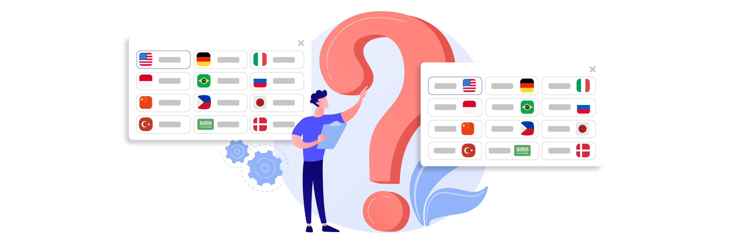 Conception d'une interface utilisateur de changement de langue pour les utilisateurs d'écritures non latines : bonnes pratiques et conseils UX