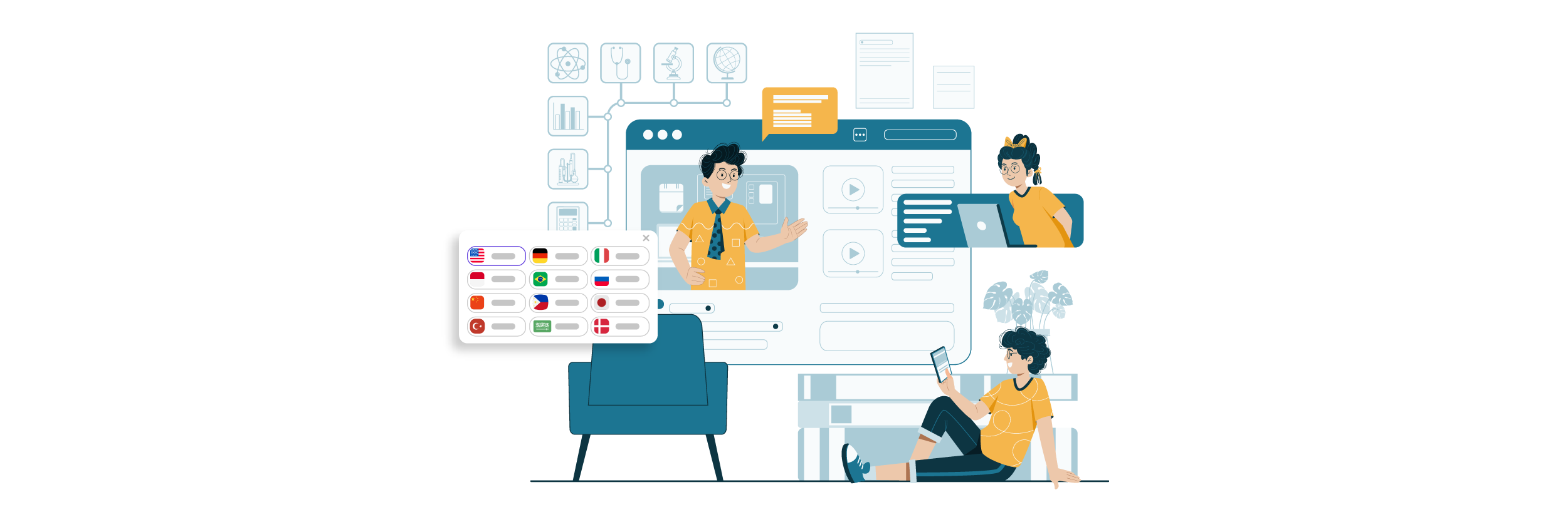 Bonnes pratiques pour traduire du contenu dynamique dans des cours en ligne multilingues