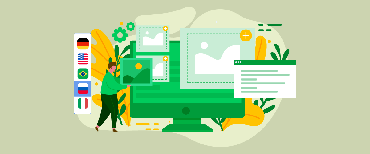 Lokalisasi gambar dan media multibahasa: Melampaui teks alternatif