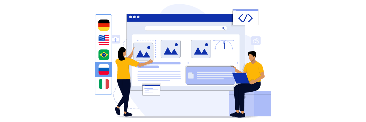 Lokalisasi gambar dan media multibahasa: Melampaui teks alternatif