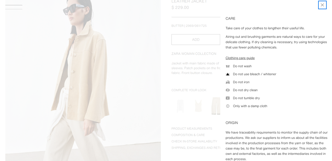 Conseils pour la traduction des tableaux de tailles, des instructions d'entretien et des tableaux de spécifications
