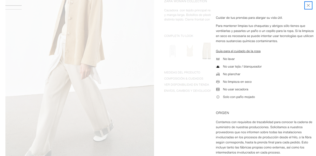 Conseils pour la traduction des tableaux de tailles, des instructions d'entretien et des tableaux de spécifications