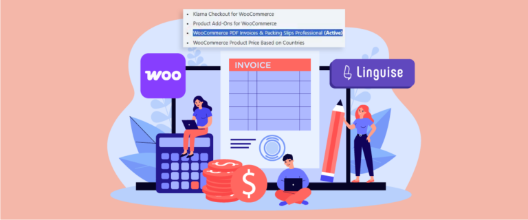 Linguise unterstützt jetzt PDF-Rechnungen und Lieferscheine für WooCommerce