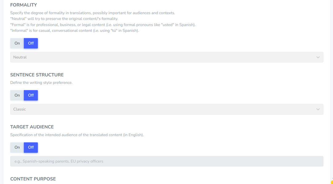 Novità: scegli il tuo modello di IA per la traduzione: DeepSeek o GPT-OSS