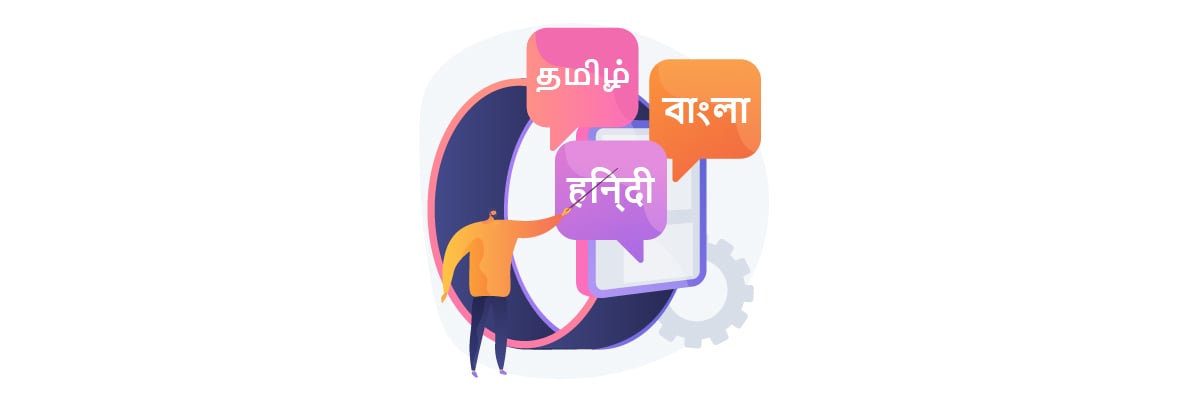 Mercado multilingue da Índia: Como escolher línguas e localizar o seu website para públicos de língua hindi, tâmil, bengali e outras línguas regionais