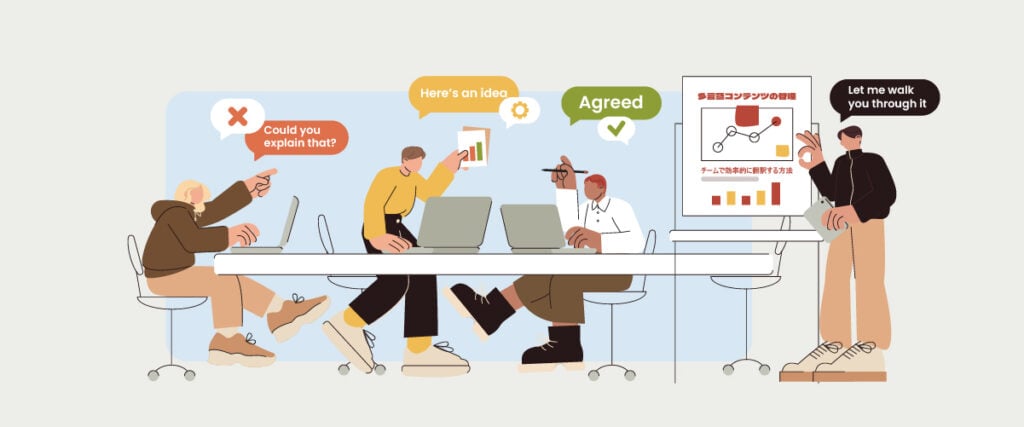 Come gestire i contenuti multilingue quando il tuo team non parla la lingua di destinazione