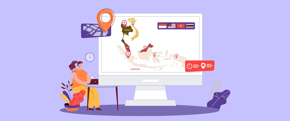 Localizarea site-urilor web din Asia de Sud-Est: Indonezia, Malaysia, Vietnam și Thailanda comparate