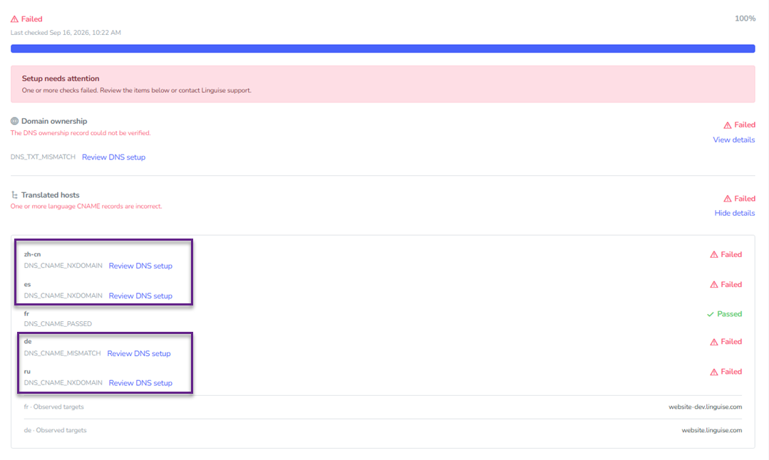 Subdomain Translation Debugger: Troubleshooting DNS, TLS, and origin errors